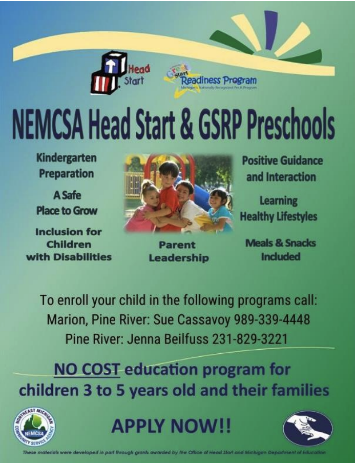 Head Start and GSRP Preschools