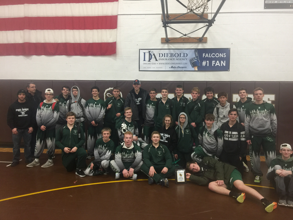 Pine River Wrestling took first at Ogemaw Heights!